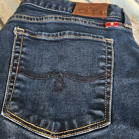 Lucky Brand Leyla Bootcut Jeans Size 8 29 Dark Wash Mid Rise Stretch Classic Fit - Picture 12 of 16